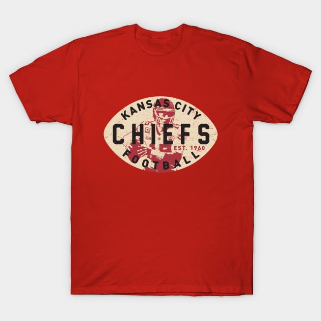 Kansas City Chiefs 1 by Buck Tee T-Shirt by Buck Tee